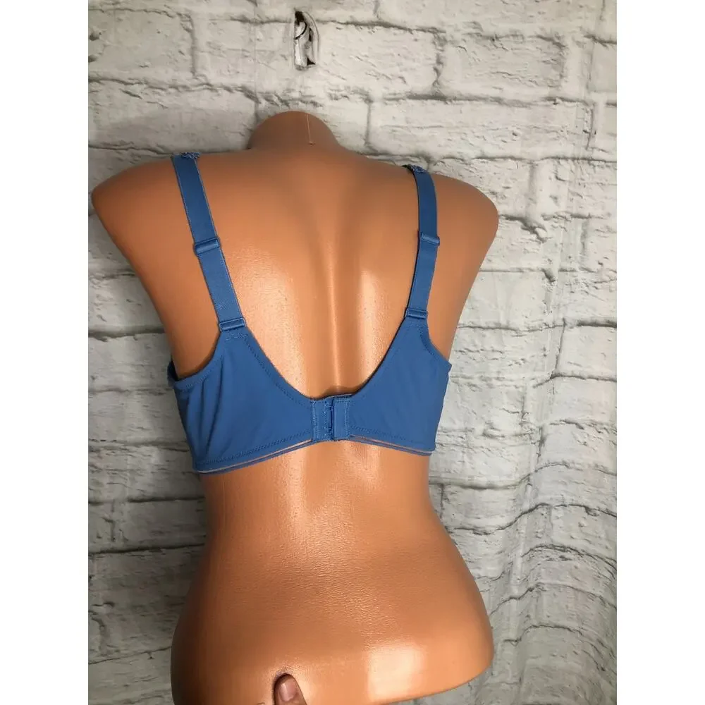 Simone Perele Full Cup Bra 32 F EU 70F Blue Underwire NWT - Picture 3 of 6
